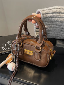 Casual Commuter Womens Handbag 2024 New Style Crossbody Bag Vintage Soft PU Leather Fashion Trend Soft Handheld Shoulder Bag
