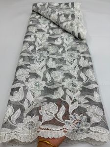 OLEVO | High-Quality African Cord Guipure Lace Fabric 2026 French nigerian Asoebi Chantilly Water Soluble for Party Dresses AT2917