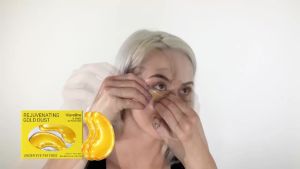 VIARELINE | Gold Collagen Eye Mask Anti Dark Circles Remove Eye Bags Reduce Fine Line Firming Brightening Skin Deep Nourishing Eye Patches