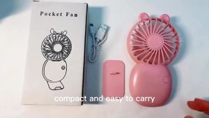 KP047 Kipas Angin Portable With USB Fan 3-Speed Adjustable Handheld