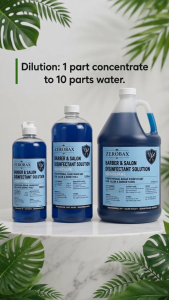 Barber & Salon Disinfectant Solution | Tool & Surface Sanitizer | Gallon & Liter | Professional Use