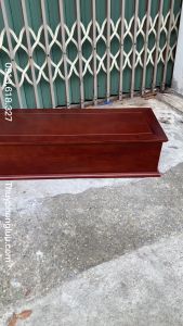 Đế hộp trơn chữ nhật gõ hương dài 81x25 Cao 20cm