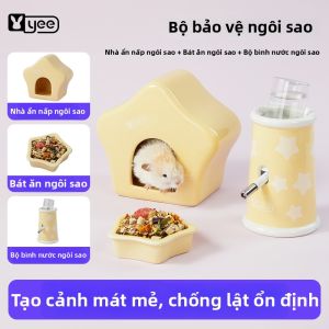 Yee |Nhà Trú Ẩn Dành cho Chuột Hamster Bằng Gốm Làm Mát