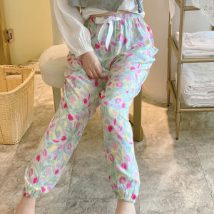 KASIHAN | Summer Big Size Cotton Loungewear Pants Anti-mosquito Bell Bottom