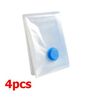 4pcs Roll Up Travel Space Saver Storage Bags for Luggage Clothes Sealer Clothes Travel Packing Organizerfor Clothes Organizer