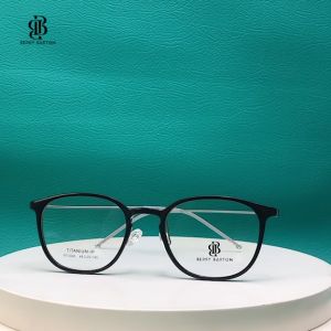 Berrybarton Kacamata Bulat Alloy Lensa Minus Anti Radiasi Blueray Photocromic Pria Wanita M10005