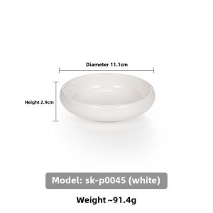 Kaiboya Melamine Saucer Imitation Porcelain Korean Style Japanese Tableware Small round Dish Plastic Cold Dish Snack Side Dish Plate Commercial