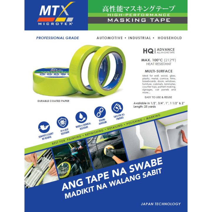 Microtex MTX High Performance Masking Tape | Lazada PH
