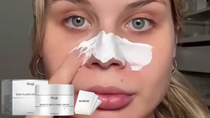 HOYGI Blackhead Remover Nose Mask Shrinking Pore Deep Cleansing Black Dots Acne Treatment Oil Control Smoothing Pore Strip Black Mask 30g