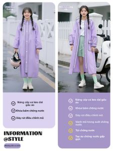 ZHENGYU | Áo Mưa Dày Dùng Một Lần Cho Người Lớn Đi Xe Tự Động Chống Thấm Nước Dùng Trong Mưa lớn