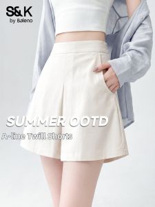 BALENO | Comfortable Breathable High Waist Slimming A-Line Casual Shorts