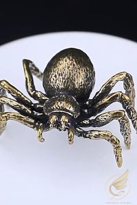 Decor Mini Tượng Đồng Nhỏ Trang Trí Hình Nhện Sát Thủ Nhện Sói Bằng Đồng Thau - Đồ Đồng Thuận Tâm