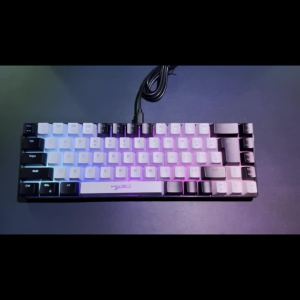 HXSJ | Bàn Phím Chơi Game Màng Mỏng Siêu Nhỏ Gọn 65% 68 Phím Thiết Kế Công Thái Học Đèn Nền RGB Có Dây Di Động Dùng Cho Văn Phòng Kết Nối USB