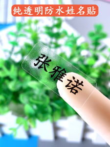 Waterproof Name Stickers for Children Kindergarten Baby Pure Transparent Non-Waterproof Durable Labels for Clothes Toys