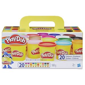 Play-Doh Super Color Pack with 20 Cans Modeling Clay For Kids Set Non-Toxic DIY Clay for Boys and Girls Art and Craft Toys for Kids 3+ Years Old Gift Idea
