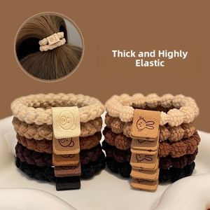 New Four Seasons Twist Braid Hair Ties Womens Hair Accessories Elastic Simple Hair Bands Ponytail Holder Ladies Hair Accessories