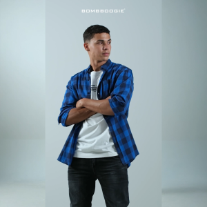 Bombboogie Kemeja Pria Regular Hunter Long Navy Blue 24682B5NV