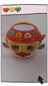 🥁EARLY EDUCATION HAPPY GIFT TO CHILDREN DUCKY HAND DRUM TUMBLER WITH MUSIC AND LIGHT🥁 MK55519
