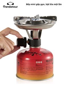 Bếp Gas Dã Ngoại Di Động Cao Cấp Bằng Thép Không Gỉ Năm 2025 Gấp Gọn Chống Gió Dùng Cho BBQ Dã Ngoại Bàn Ăn Ngoài Trời Thích Hợp Cho Đi Bộ Đường Dài