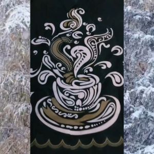 Batik Pria Lengan Panjang Pendek Baju Batik Pria Dewasa Full Furing Katun Prima Halus Batik Wisanggeni Solo Motif Kopi Hitam