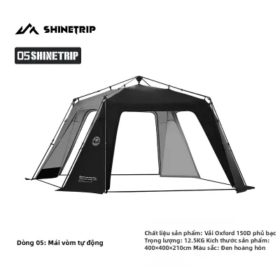 ShineTrip | Lều mái vòm ngoài trời dành cho hoạt động dã ngoại hai trong một tự động mở nhanh chống nắng và chống mưa tiện lợi để cắm trại qua đêm
