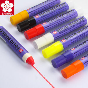 1pcs Japan Sakura Solid Paint Pen Waterproof XSC Industrial Metal High Temperature Tire Marker Permanent Office Supplies
