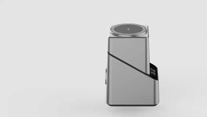 4 In 1 Magnetic Wireless Charger with Digital Clock Display Foldable Adjustable Wireless Charger for iPhone iWatch AirPods