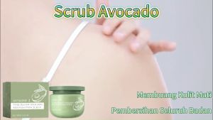 Jaysuing  Scrub Ais Krim Alpukat   Pembersihan Seluruh Badan Pengelupasan Kulit Mati Badan Lembut Scrub