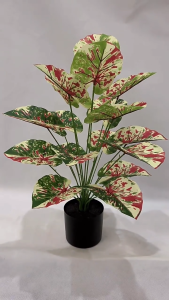 Artificial Flowers Simulate Green Plants Pink Fake Flowers Without Pots Gardening Home Decoration