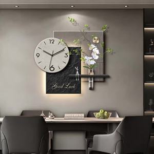 RUIBAHAO | Elegant Minimalist Wall Clock for Dining and Living Room