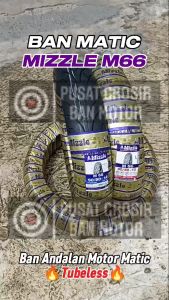 Paket Ban Motor Beat Mio Scoopy Spacy Vario & Fino MIZZLE M66 80/80-14 & 90/80-14