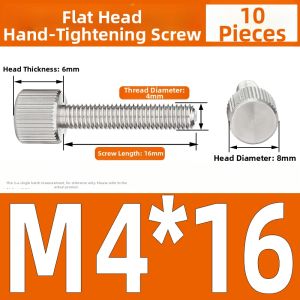 Yi Se Dian Zi | 304 Stainless Steel Knurled Thumb Screw