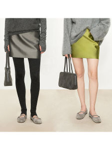 ChicJOC Super Fashion Show Series Double-Sided Silk Mohair Straight Mini Skirt Versatile All-Match A-Line Short Dress