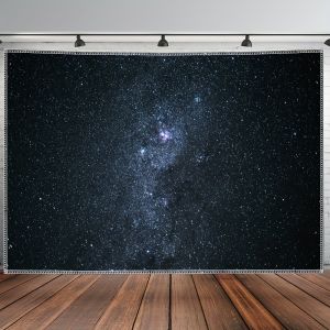 VIKAMA Bầu Trời Đầy Sao Galaxy Tấm Thảm Cho Ghế Sofa Phòng Khách & Đầu Giường Phòng Ngủ Vũ Trụ Bầu Trời Đêm Trang Trí Nhà Polyester Phông Nền