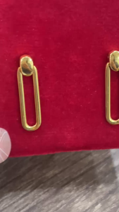 Poh Heng Jewellery 22K Ellipse Earrings in Yellow Gold[Price By Weight]