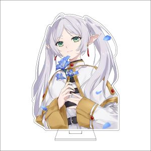 Bandai | Tấm Đế Trưng Bày Mô Hình Anime 16CM - Frieren: Beyond Journeys End - Đồ Trang Trí Acrylic Cosplay Làm Quà Tặng Cho Người Hâm Mộ - Chủ Đề Fern Stark Heiter Himmel