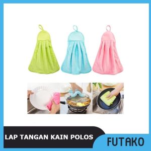 2PCS Lap Tangan Kain Polos / Kain Lap Tangan / Hand Towel FUTAKO