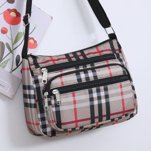 Casual Canvas Oxford Fabric Mobile Phone Bag Single Shoulder Crossbody Bag for Women Lightweight Large Capacity Moms Small Bag