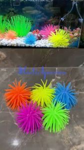 Hiasan Anemon Silikon Jelly Aquarium Ikan Dekorasi Artificial Karang Koral Anemone Laut Warna Warni Sillicone Ornamen Tank Akuarium Aquascape Murah