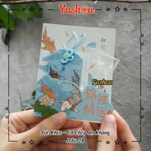Móc Khóa Yushou Sức Khỏe - Mẫu 28 - Bình An Hỷ Lạc (Kiểu Omamori) Có sẵn