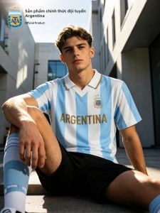 ALL STAR PARTNER | Support T-Shirt Retro Blue and White Stripes