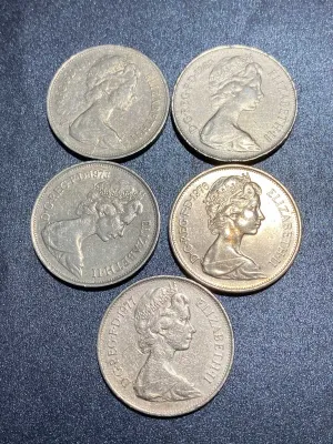 1968-1977 UK Queen Elizabeth 10 Pence coin