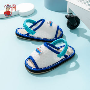Breathable Mesh Slip-On Slippers Childrens Summer Home Shoes Anti-Slip Multi-Layered Bottom EVA Slippers for Boys And Girls