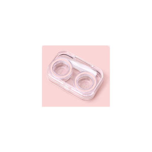 Invisible One-Piece Portable Contact Lens Box Dual Pair Storage Care Companion Box Eye Care Accessories No Brand