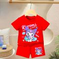 SETELAN KUROMI ANAK PEREMPUAN 2-9 TAHUN/ BAJU SETELAN ANAK CEWEK KUROMI TERBARU. 