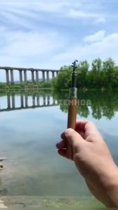 Cần Câu Cá Du Lịch Mini Dài 100Cm Hình Bút Bi Máy Ngang Cao cấp