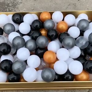 UMI 32mm Solid Gold Silver Colour Empty Plastic Capsule Ball Event Lucky Draw Egg Ball Gacha Gashapon Hadiah Bola Telur 扭蛋壳