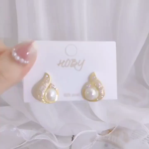 Pearls Water Drop Earrings Fashion Temperament For Girls Jewellery Accessories Korean Earring S925 Pearl Earrings Earring for Women