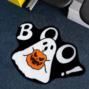 VIKAMA Phong Cách Gothic Bát Halloween Thảm Lông Mềm Chống Trơn Trượt Trong Nhà Thảm Trang Trí Nhà Thảm Polyester Chống Phai Màu