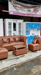 (FREE ONGKIR) Sofa Chesterfield/ Sofa Sudut/ Sofa L/ Sofa Minimalis Retro Dudukan 311
